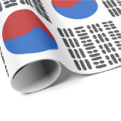 Taegeukgi 태 기 (Koreas Nationalflagge) Geschenkpapier (Rolleneckpunkt)