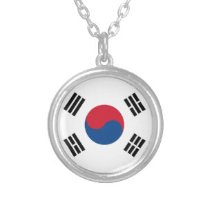 Taegukgi (Südkorea-Flagge) Halskette