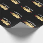 Taekwon-Dough Funny Baking Pun Dark BG Geschenkpapier (Ecke)