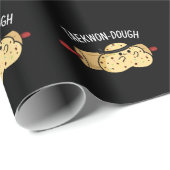 Taekwon-Dough Funny Baking Pun Dark BG Geschenkpapier (Rolleneckpunkt)