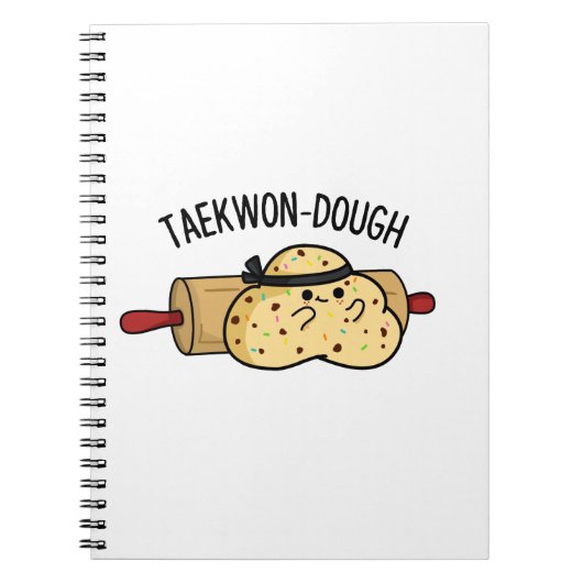 Taekwon-Dough Funny Baking Pun Notizblock (Vorderseite)