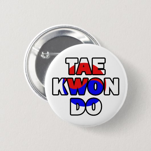 Taekwondo 005 button (Vorne & Hinten)