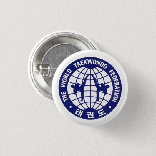 Taekwondo-Abzeichen Button (Vorne & Hinten)