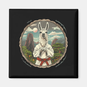 Taekwondo Alpaka Wald Kickboxen Judo Mma Alpaka Magnet