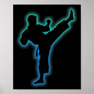 Taekwondo-Bekleidung Kampfsport-Shirt Kinder Männe Poster