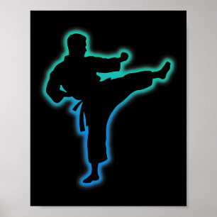 Taekwondo-Bekleidung Kampfsport-Shirt Kinder Männe Poster