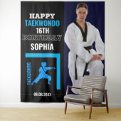 Taekwondo Birthday, Girl Player Backdrops Wandteppich (Beispiel)