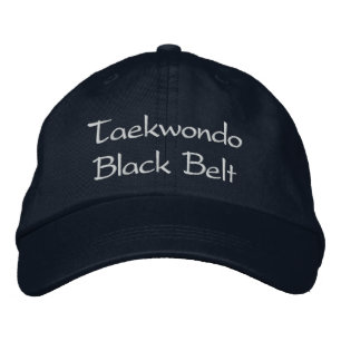Taekwondo Black Belt - Baseballkap der Marine Bestickte Kappe