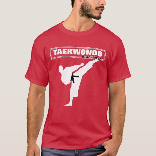 Taekwondo Black Belt Cool Graphic T-Shirt (Vorderseite)