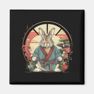 Taekwondo Bunny Rabbit Kickboxen Jiu-Jitsu Kung Magnet
