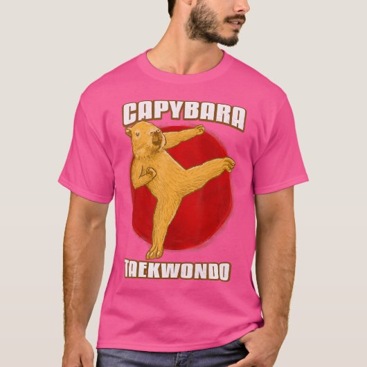 Taekwondo Capybara T-Shirt (Vorderseite)