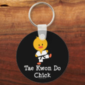 Taekwondo Chick Schlüsselanhänger (Vorderseite)