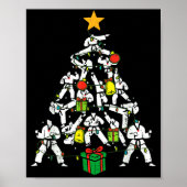 Taekwondo Christmas Tree Xmas Martial Arts Karate  Poster (Vorne)