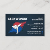 Taekwondo Coach - Kampfkünstler und Taegeuk Visitenkarte (Vorderseite)