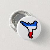 Taekwondo, das Jungen-Button tritt Button (Vorne & Hinten)