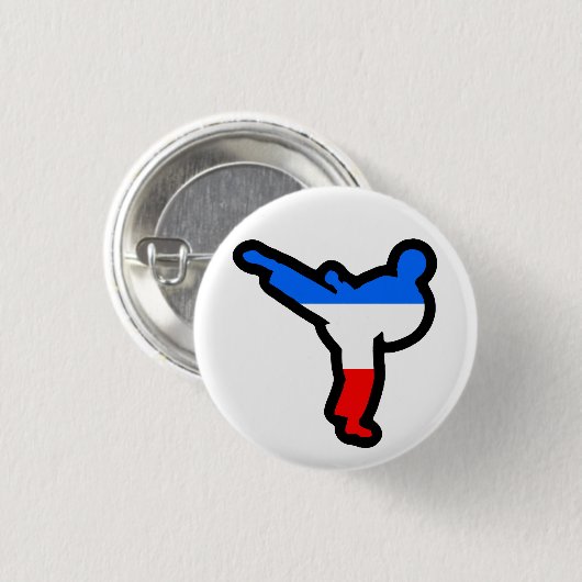 Taekwondo, das Jungen-Button tritt Button (Vorne & Hinten)