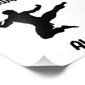 Taekwondo den ganzen Tag Fotodruck (Ecke)