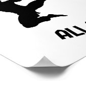 Taekwondo den ganzen Tag Poster (Ecke)