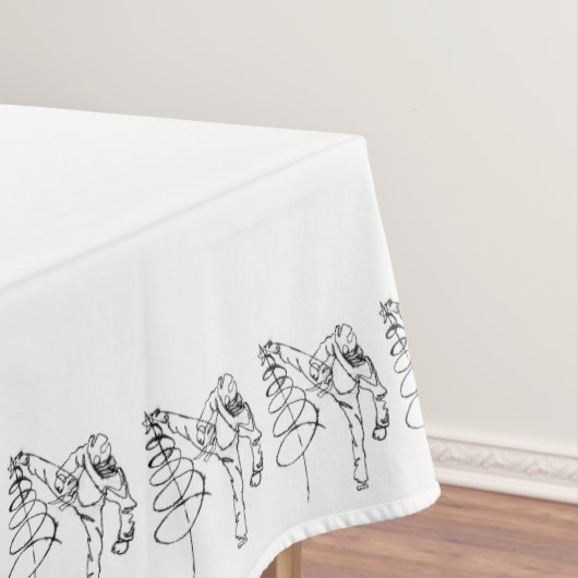 TAEKWONDO der Prüfungen Tischdecke (Beispiel)