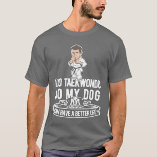Taekwondo Dog witzig T-Shirt