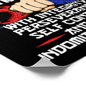 Taekwondo-Dossier 5 Tenets Oath Belt Level Poster (Ecke)