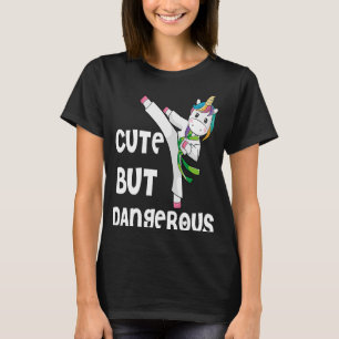 Taekwondo Einhorn Niedlich, aber gefährlich Karate T-Shirt