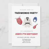 Taekwondo-Einladung Einladung (Vorderseite)