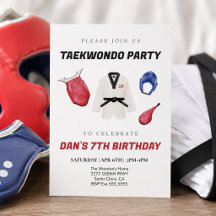 Taekwondo-Einladung