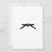 Taekwondo-Einladung zum Geburtstag Einladung (Rückseite)