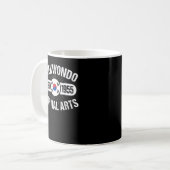 Taekwondo Etablished 1955 Martial Arts Tae Kwon D Kaffeetasse (Vorderseite Links)