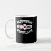 Taekwondo Etablished 1955 Martial Arts Tae Kwon D Kaffeetasse (Links)