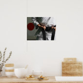 Taekwondo Fighter Tighting Belt Poster (Küche)