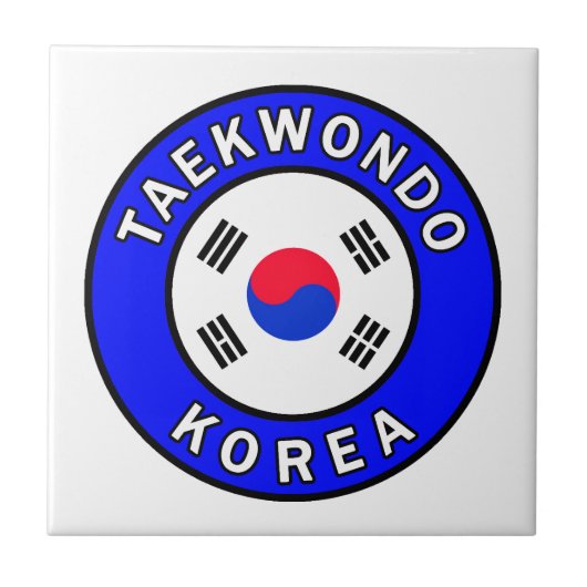 Taekwondo Fliese (Vorderseite)