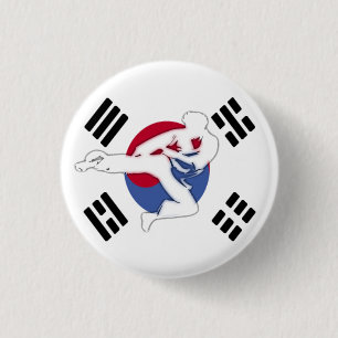 Taekwondo-Flyer-Knopf Button