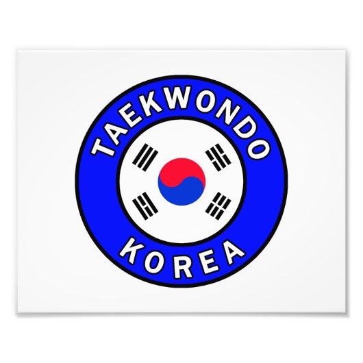 Taekwondo Fotodruck (Vorne)