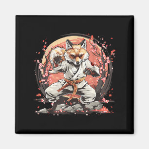 Taekwondo Fox Kickboxen Animall Jiu-Jitsu Kung Fu Magnet