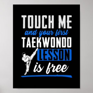 Taekwondo für Kinder Männer Frauen Jungen Mädchen Poster