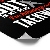 Taekwondo für Kinder Männer Frauen Mädchen sich se Poster (Ecke)