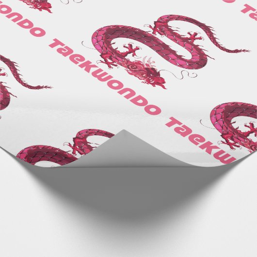 Taekwondo Geschenkpapier (Ecke)