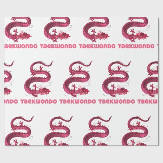 Taekwondo Geschenkpapier (Flach)