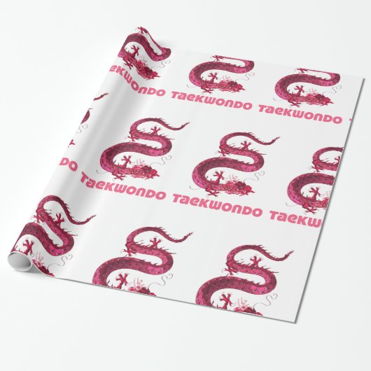Taekwondo Geschenkpapier (Ungerollt)