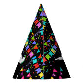 Taekwondo Girl Player Birthday Partyhütchen (Rückseite)