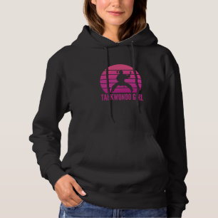 Taekwondo Girl Vintag Retro MIXED MARTIAL ARTS Mar Hoodie