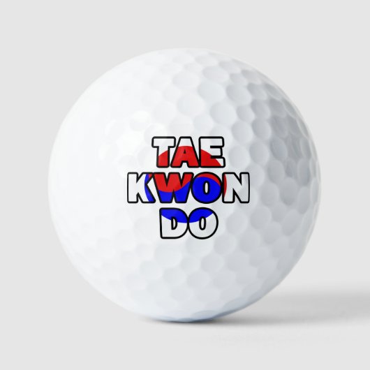 Taekwondo Golfball (Vorderseite)