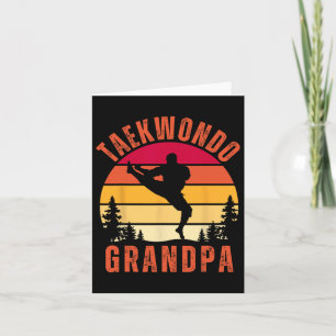 Taekwondo Grandpa Großeltern Vatertag Karte