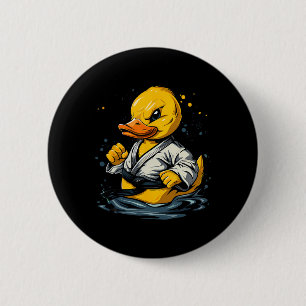 Taekwondo-Gummiente Kickboxen-Tier Jiu-Jitsu Button