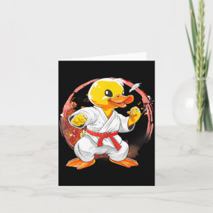Taekwondo-Gummiente Kickboxen-Tier Jiu-Jitsu Karte