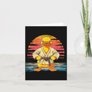 Taekwondo-Gummiente Kickboxen-Tier Jiu-Jitsu Karte