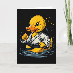 Taekwondo-Gummiente Kickboxen-Tier Jiu-jitsu Karte