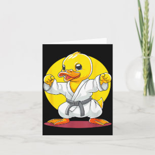 Taekwondo-Gummiente Kickboxen-Tier Jiu-Jitsu Karte